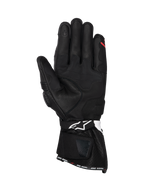 Alpinestars SP-3 handschoenen, heren-motorhandschoenen voor racing, zwart met witte en rode accenten, handpalmweergave met touchscreen-compatibele tip en lederen constructie.