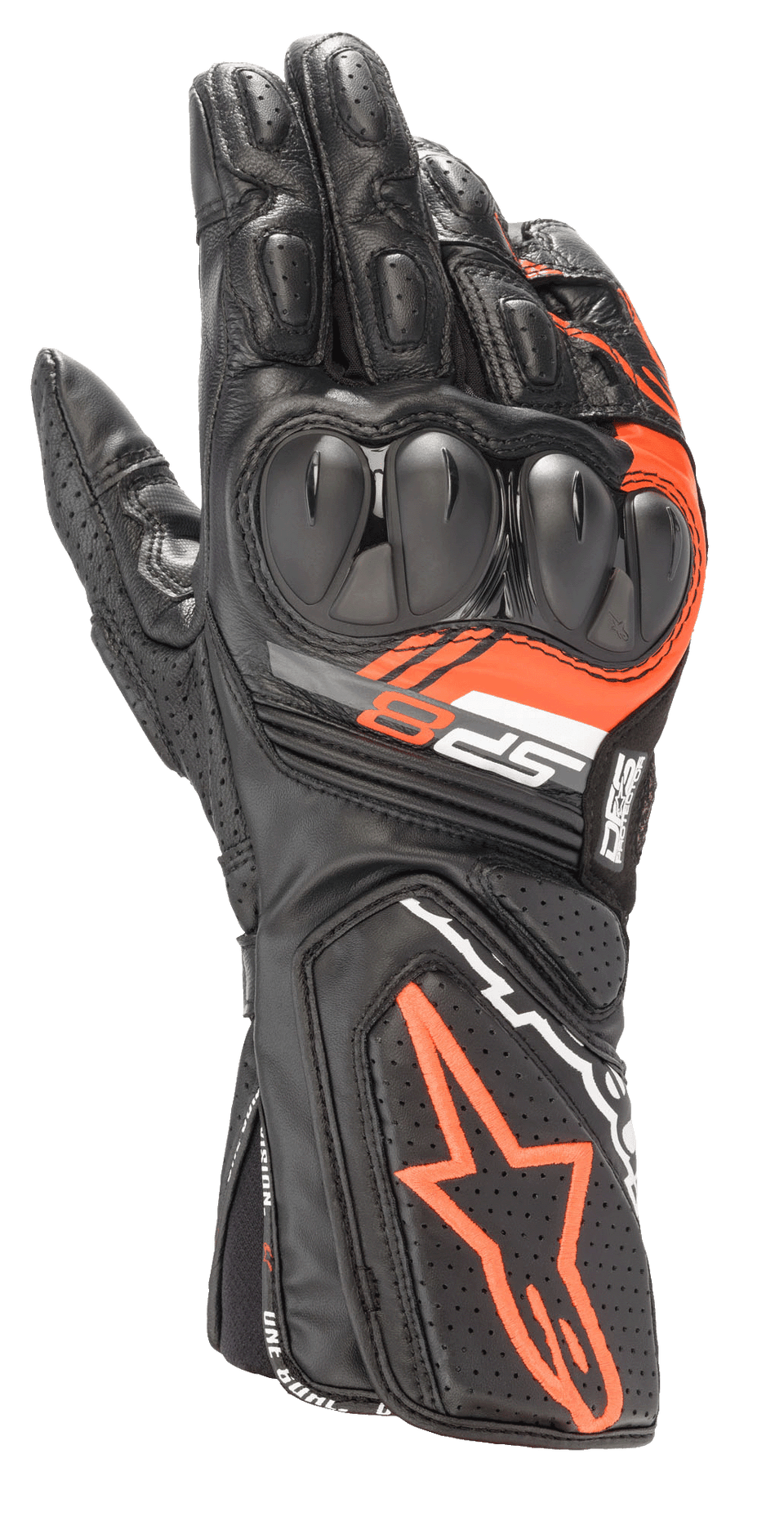 alpinestars motorrad handschuhe L / Schwarz Rot Fluo