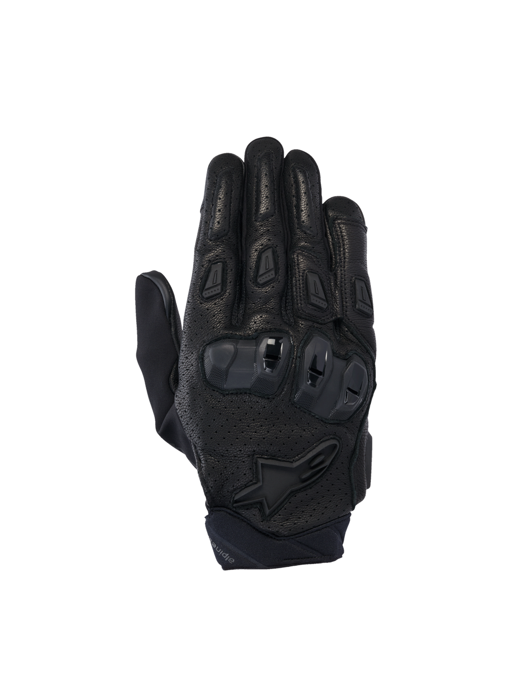 Alpinestars SP X 7 handschoenen, motorhandschoenen voor sportief gebruik, zwart, geperforeerd leer met TPU-knokkelbescherming, CE-gecertificeerd.