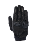 Alpinestars SP X 7 handschoenen, korte motorhandschoenen, zwart, met geperforeerd leer voor ventilatie, TPU-knokkelbescherming met dubbele dichtheid, Alpinestars-sterlogo op de pols en ergonomische vinger-sliders