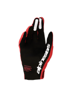 Alpinestars Supertech MX handschoenen 2027, heren motorcross, rood en zwart, geperforeerde palm en siliconen grip.