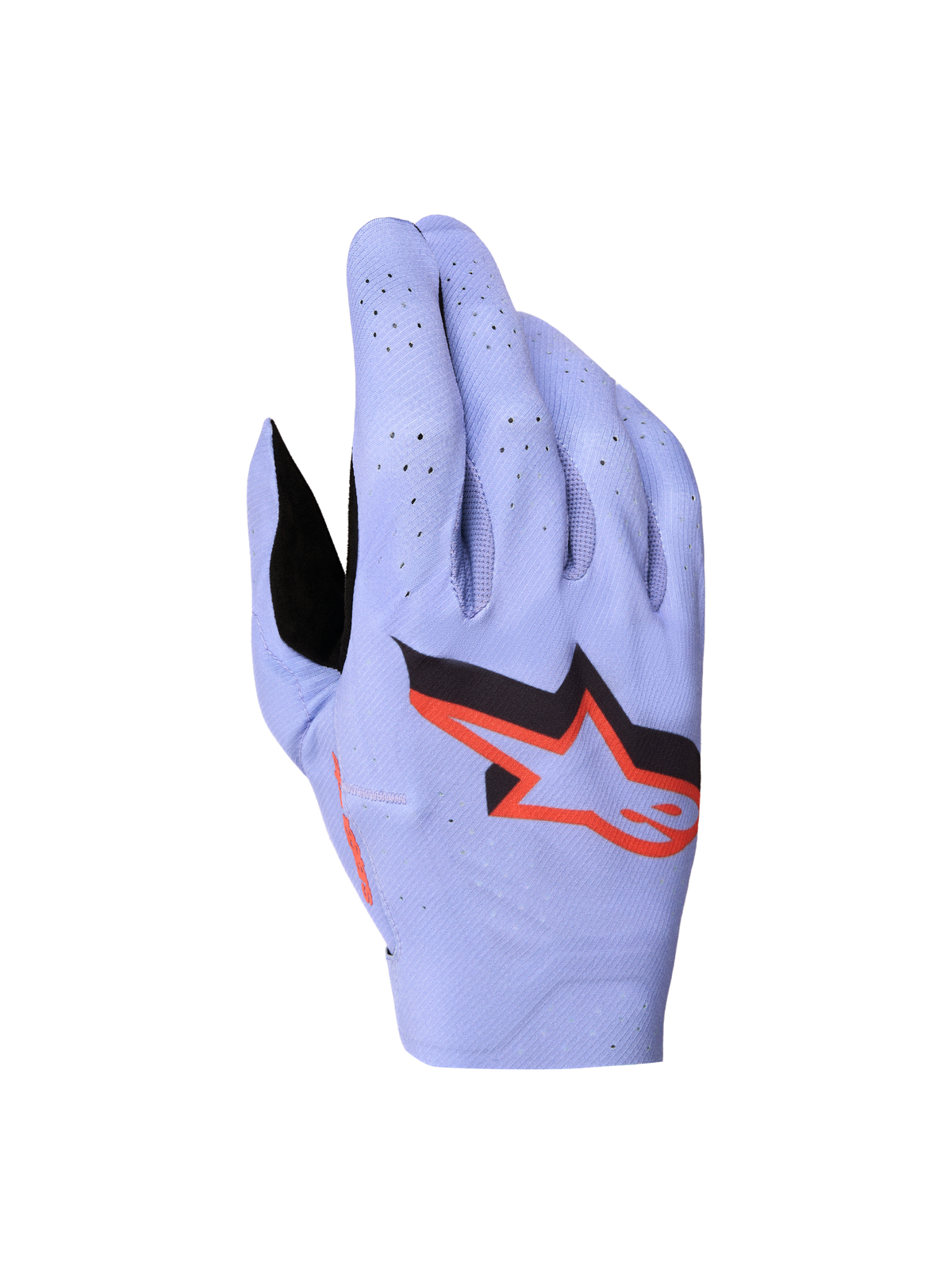 Alpinestars Supertech MX Handschoenen 2027, heren motocrosshandschoenen, lichtpaars en zwart, geperforeerd stretchtextiel.