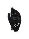 Gants Alpinestars SP X 5 Air, gants de course moto, noirs avec logo blanc, dotés d'une construction en mesh 3D, d'une protection des articulations en TPU et de sliders de doigts