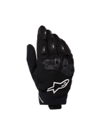 Gants Alpinestars SP X 5 Air, gants de course moto, noirs avec logo blanc, dotés d'une construction en mesh 3D, d'une protection des articulations en TPU et de sliders de doigts