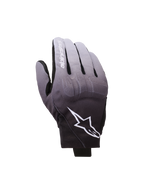 Alpinestars Reef V2 Gloves, Motorcycle Gloves, Mid Gray and Black gradient, White Star Logo and brand name on index finger, short cuff urban design with TPU knuckle protection and stretch textile