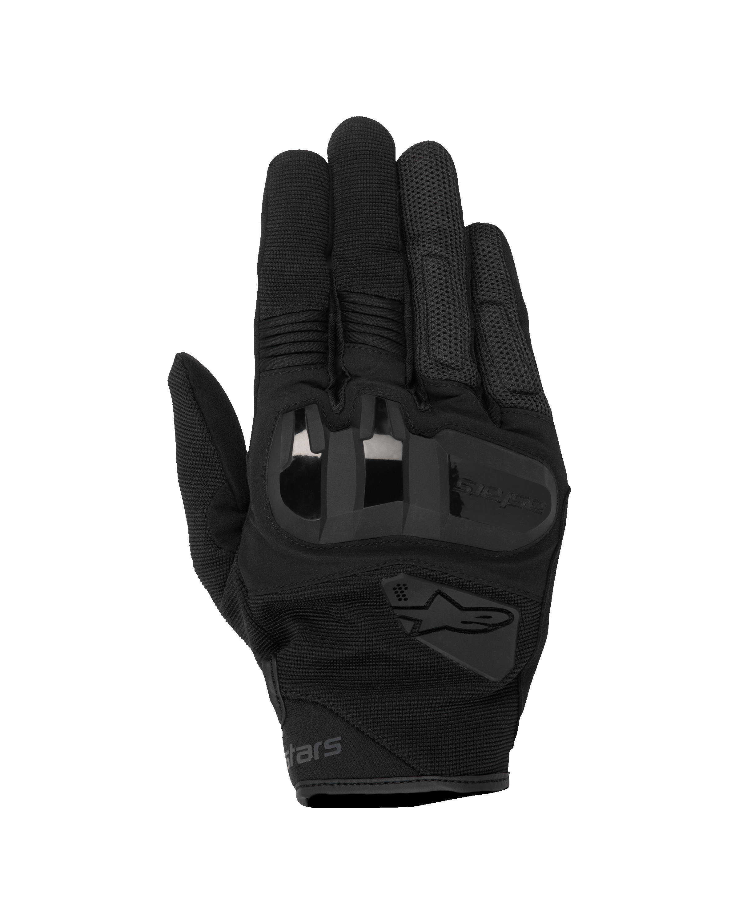 Gants Alpinestars Chrome V2, gants de moto, Black Asphalt, avec protection des articulations en TPU souple 3D, panneaux de ventilation en mesh extensible et inserts en accordéon aux doigts, design urbain à manchette courte