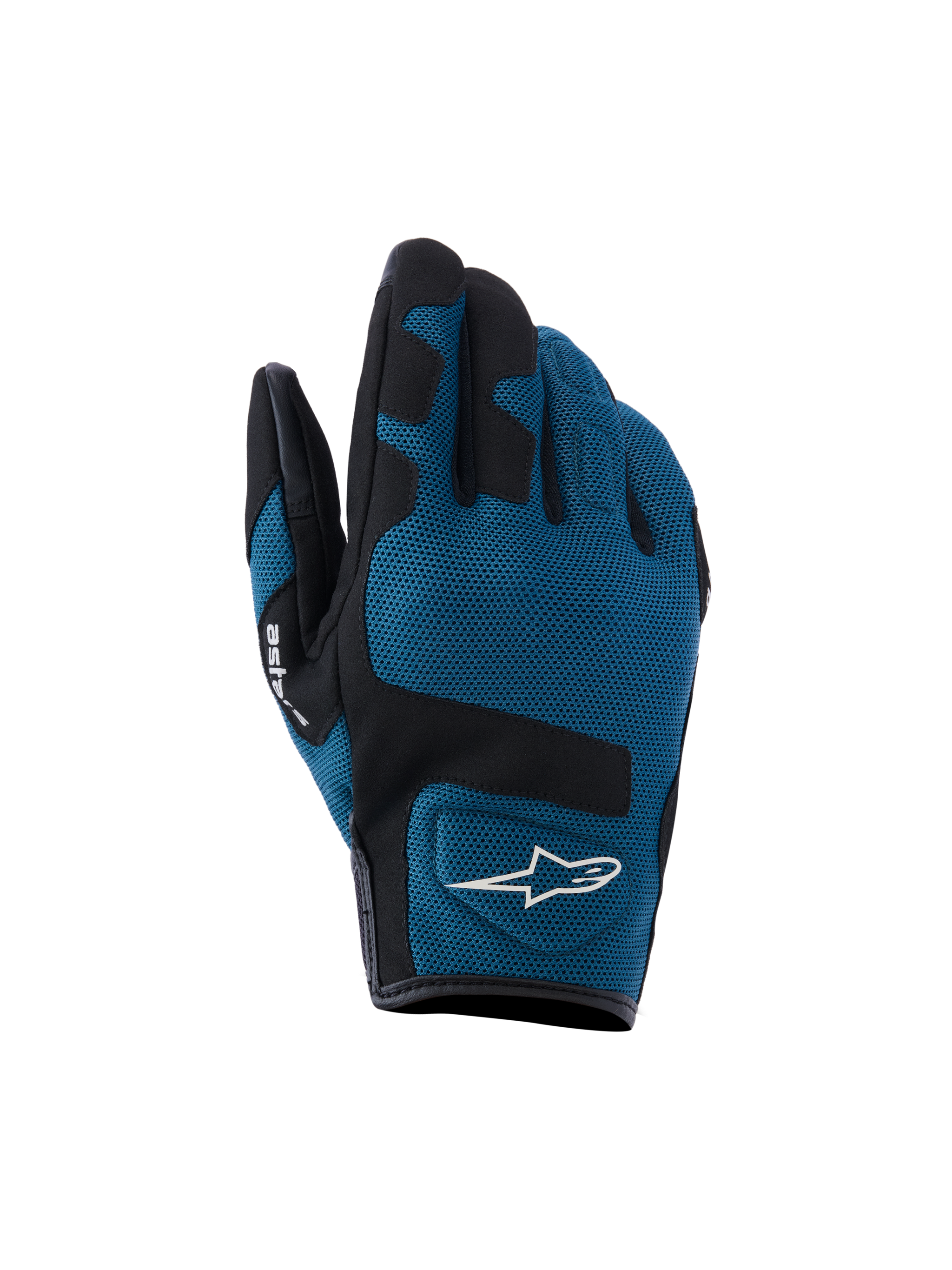 Alpinestars Ignite Handschuhe, Motorradhandschuhe, Blau und Schwarz, Mesh-Material, verstärkte Fingerkuppen und Handfläche, sportliches Design