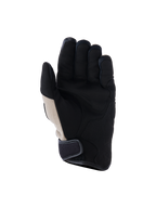 Alpinestars Ignite handschoenen, Aluminum Black, zicht op de handpalm van stedelijke motorhandschoenen met een versterkte synthetische suède handpalm, ademende mesh-inzetstukken en een klittenbandsluiting bij de manchet