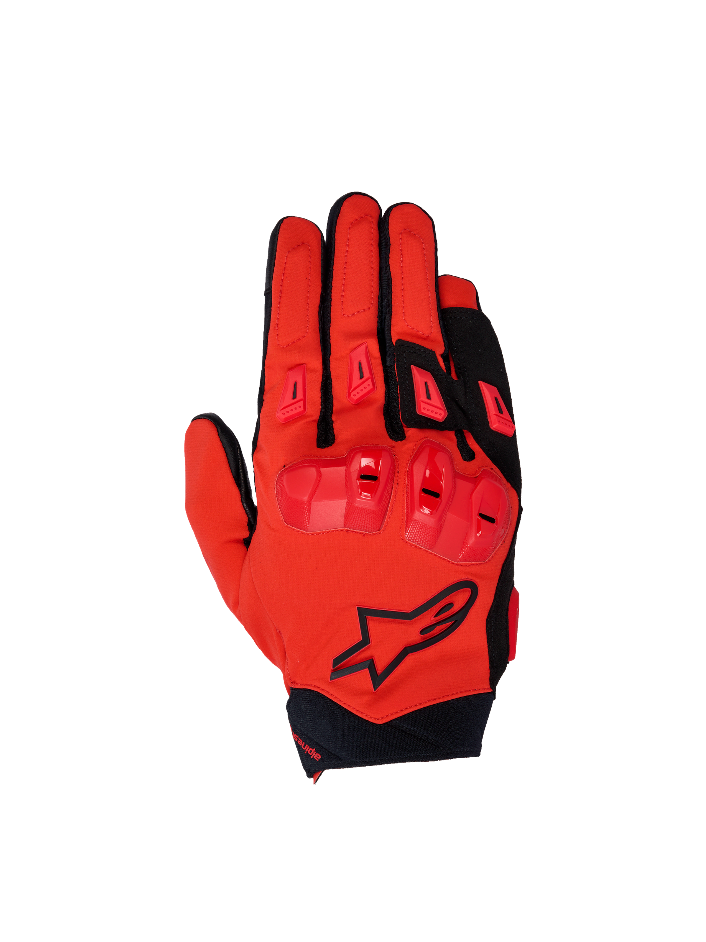 Alpinestars SP X 3 handschoenen, herenmotorhandschoenen in rood en zwart met TPU-knokkelbescherming en 3D-mesh.