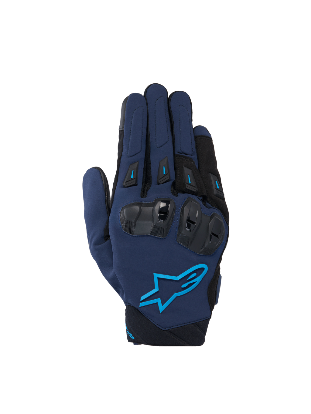 Alpinestars SP X 3 handschoenen, heren-motorhandschoenen, donkerblauw en lichtblauw, met TPU-knokkelbescherming.