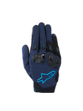 Alpinestars SP X 3 handschoenen, heren-motorhandschoenen, donkerblauw en lichtblauw, met TPU-knokkelbescherming.
