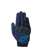 Alpinestars SP X 3 handschoenen, heren-motorhandschoenen, donkerblauw en lichtblauw, met TPU-knokkelbescherming.