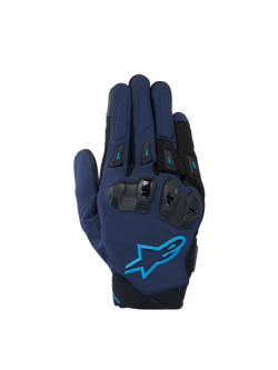 Alpinestars SP X 3 Handschuhe, Motorradhandschuhe für Herren, Dunkelblau und Blau, mit TPU-Knöchelschutz