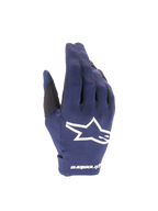 Alpinestars Radar 2025, gants de motocross pour homme, bleu marine et blancs, textile léger extensible avec logo étoile