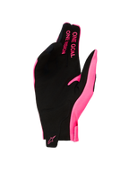 Alpinestars Radar 2027, gants de motocross homme, rose fluo et noirs, paume en suède synthétique, slogan ONE GOAL ONE VISION