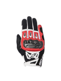 Gants Alpinestars SMX-2 Air Carbon V2, gants de moto pour homme, noirs, rouges et blancs, protections de jointures en carbone et mesh 3D ventilé