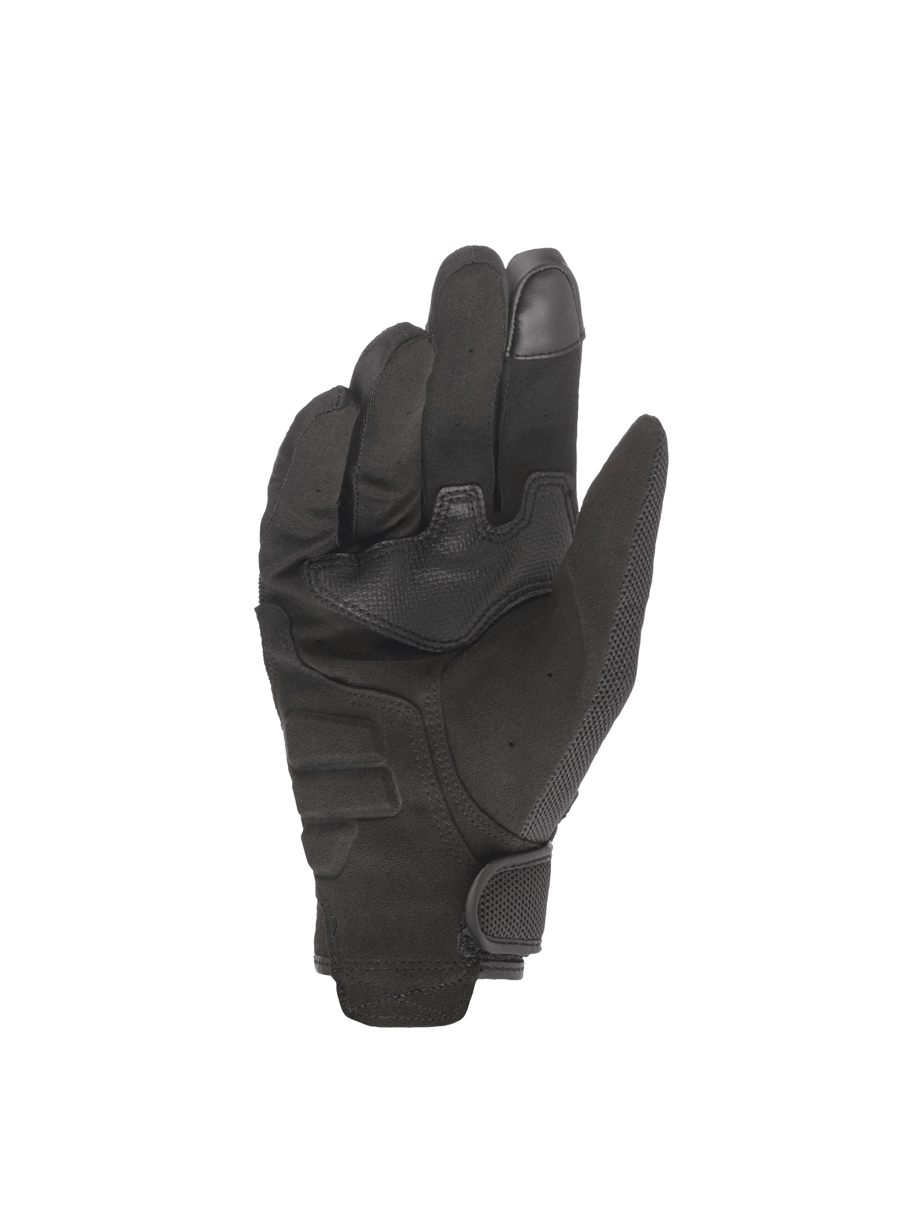 Alpinestars gants Copper, gants de moto urbains noirs pour homme, paume en daim synthétique avec renfort et index compatible avec les écrans tactiles