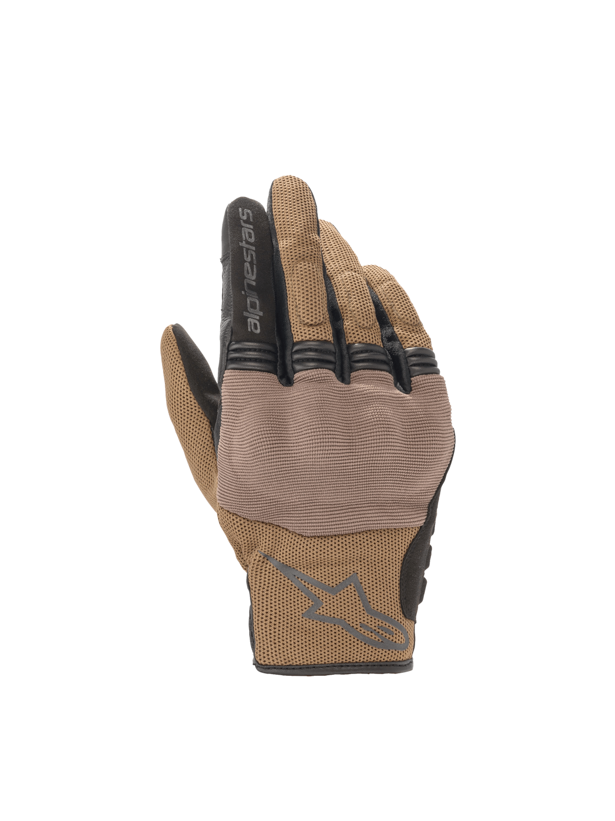 Gants Alpinestars Copper, gants de moto urbains pour homme, marron et noirs, protection des articulations, maille respirante.