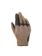 Alpinestars Copper handschoenen, bruine stedelijke motorhandschoenen met harde knokkelbescherming en ademend mesh.