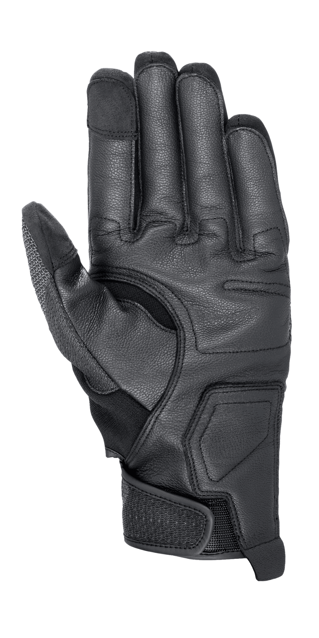 Alpinestars Morph Street handschoenen, motorhandschoenen, zwart, palmweergave met versterkte beschermende panelen, touchscreen-compatibele vingertoppen en verstelbare polsband voor een veilige pasvorm