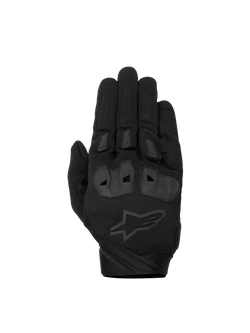 Alpinestars SP X 1 Handschuhe, schwarze Motorradhandschuhe für Herren mit TPR-Knöchelschutz und CE-zertifiziertem Textil.