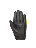 Alpinestars SMX-1 Air V2, gants de moto pour homme, noirs et jaune fluo, paume en cuir renforcée et maille respirante