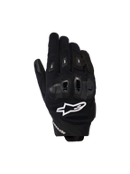 Alpinestars Stella SP X 3 handschoenen, dames motorracehandschoenen, zwart met wit logo, voorzien van getextureerd mesh-materiaal en TPU-knokkelbescherming, sportieve performance weguitrusting