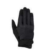 Alpinestars Stated Air dameshandschoenen, motorhandschoenen, zwart, voorzien van een geventileerde mesh bovenzijde, ergonomische polssluiting met reliëflogo en versterkte vingertoppen, gestroomlijnd urban ontwerp