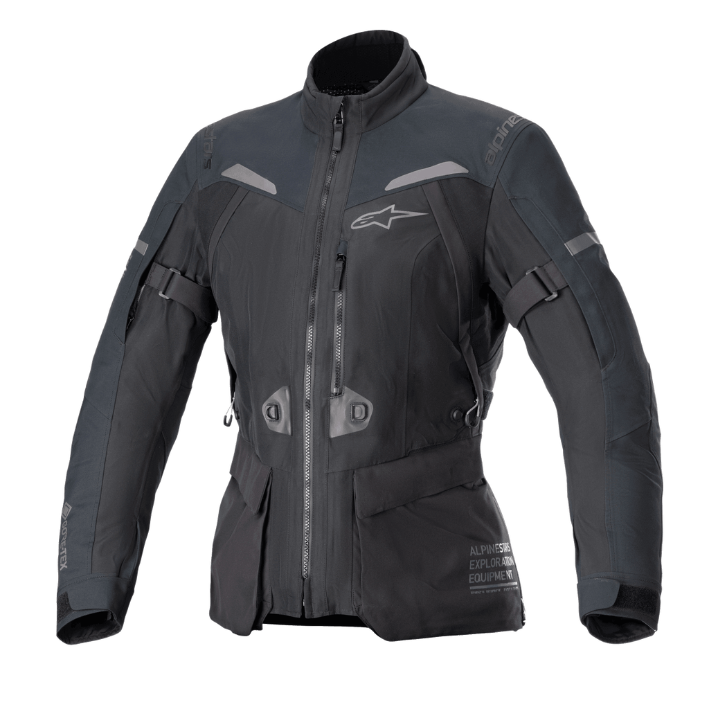 Alpinestars Stella ST-7 2L GORE-TEX Jacke, Damen-Motorradtouringjacke, Schwarz und Dunkelgrau, wasserdichte laminierte Konstruktion mit CE-Zertifizierung