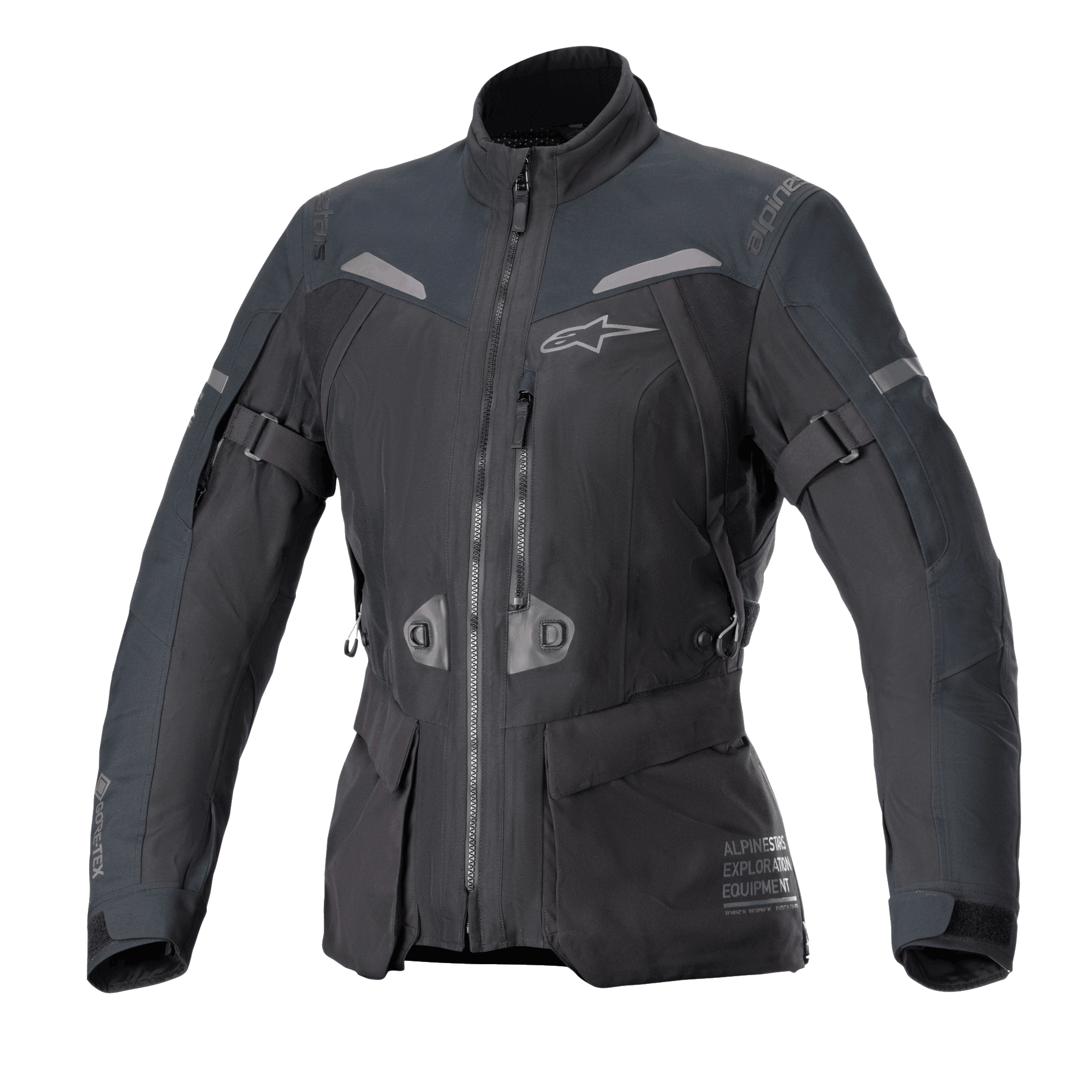 Alpinestars Stella ST-7 2L GORE-TEX Jacke, Damen-Motorradtouringjacke, Schwarz und Dunkelgrau, wasserdichte laminierte Konstruktion mit CE-Zertifizierung