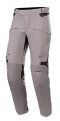 Pantalon Alpinestars Road Pro GORE-TEX, pantalon de moto touring, gris foncé et noir, avec panneaux extensibles en accordéon aux genoux, sangles de réglage à la taille, ventilations et poches zippées, construction en textile technique durable