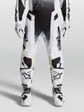 Alpinestars pantalon Techstar Swan 2027, pantalon de motocross pour homme, blanc et noir, en ripstop extensible durable.