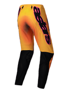 Alpinestars 2025 Supertech Lipan Pants, Men's Motocross Off-Road Pants, Yellow and Pink with black lower legs, stretch rip-stop construction with knee brace compatibility