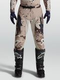 Alpinestars Racer Lone Pants, Motocross Riding Gear, Men, Desert Camo and Black, with reinforced leather inner knees.