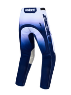 Alpinestars Racer Air Amber broek, heren motorcrossbroek, blauw en wit, geventileerd 600D polyweefsel, achteraanzicht.