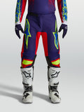 Alpinestars Fluid Drag broek, heren-motorcrossbroek in navyblauw en rood met een duurzame sportieve pasvorm.