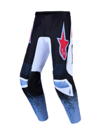 Alpinestars Fluid Drag broek, heren-motocrossbroek, zwart en lichtblauw, duurzaam polyfabric met ergonomische pasvorm