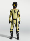 Alpinestars Techstar Atrox Pants AND Techstar Atrox Gear Set, Men's yellow and black motocross outfit with jersey.