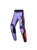 Alpinestars pantalon Fluid Hunt junior 2027, pantalon de motocross violet et rose, textile 600D et coupe sport ergonomique
