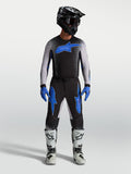 Alpinestars Supertech Hiten AFD jersey en Supertech Hiten AFD gear-set, heren-motocross-racekleding, zwart en blauw.
