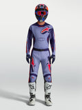 Alpinestars Racer Air Hunt, tenue complète de motocross pour homme, violette et rouge, maillot ventilé et bottes blanches