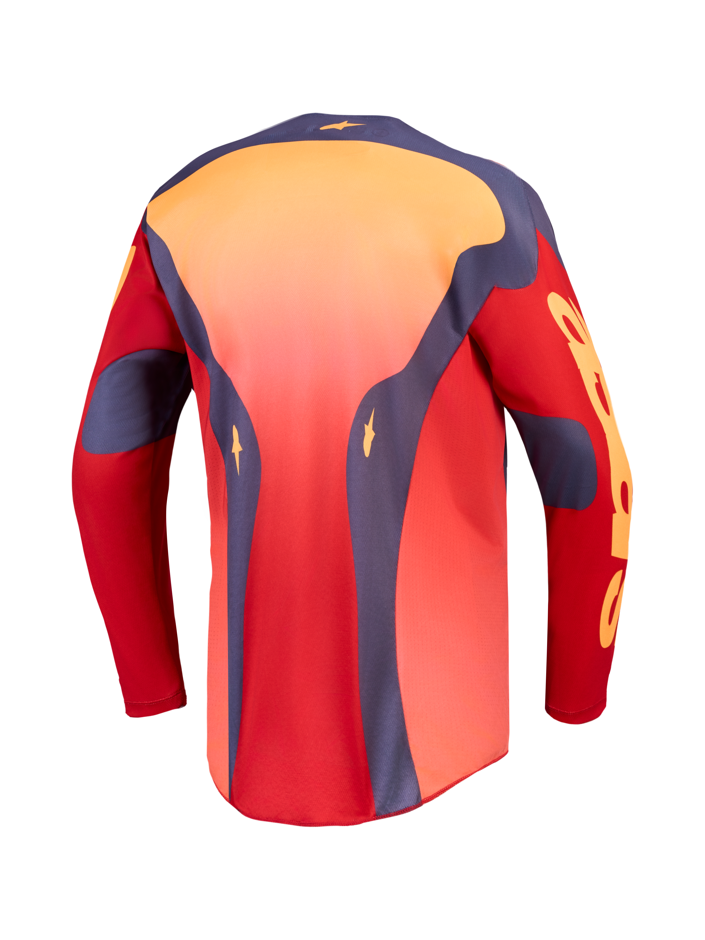 Alpinestars Racer Hunt Trikot, rotes und graues Herren-Motocross-Trikot mit verlängertem Rückensaum und Sport-Passform.