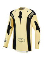 Alpinestars Techstar Atrox Jersey, Men's Yellow and Black Motocross Racing Top with Breathable Laser-Cut Perforations.