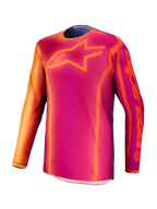 Alpinestars Fluid Kepler jersey, paarse en oranje heren motocross top van vochtafvoerend polyfabric.
