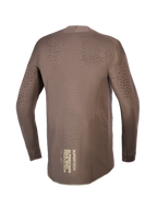 Alpinestars Limited Edition Supertech Air Gold Jersey, Men's Brown Motocross Jersey with laser-cut vents and gold back graphic.
