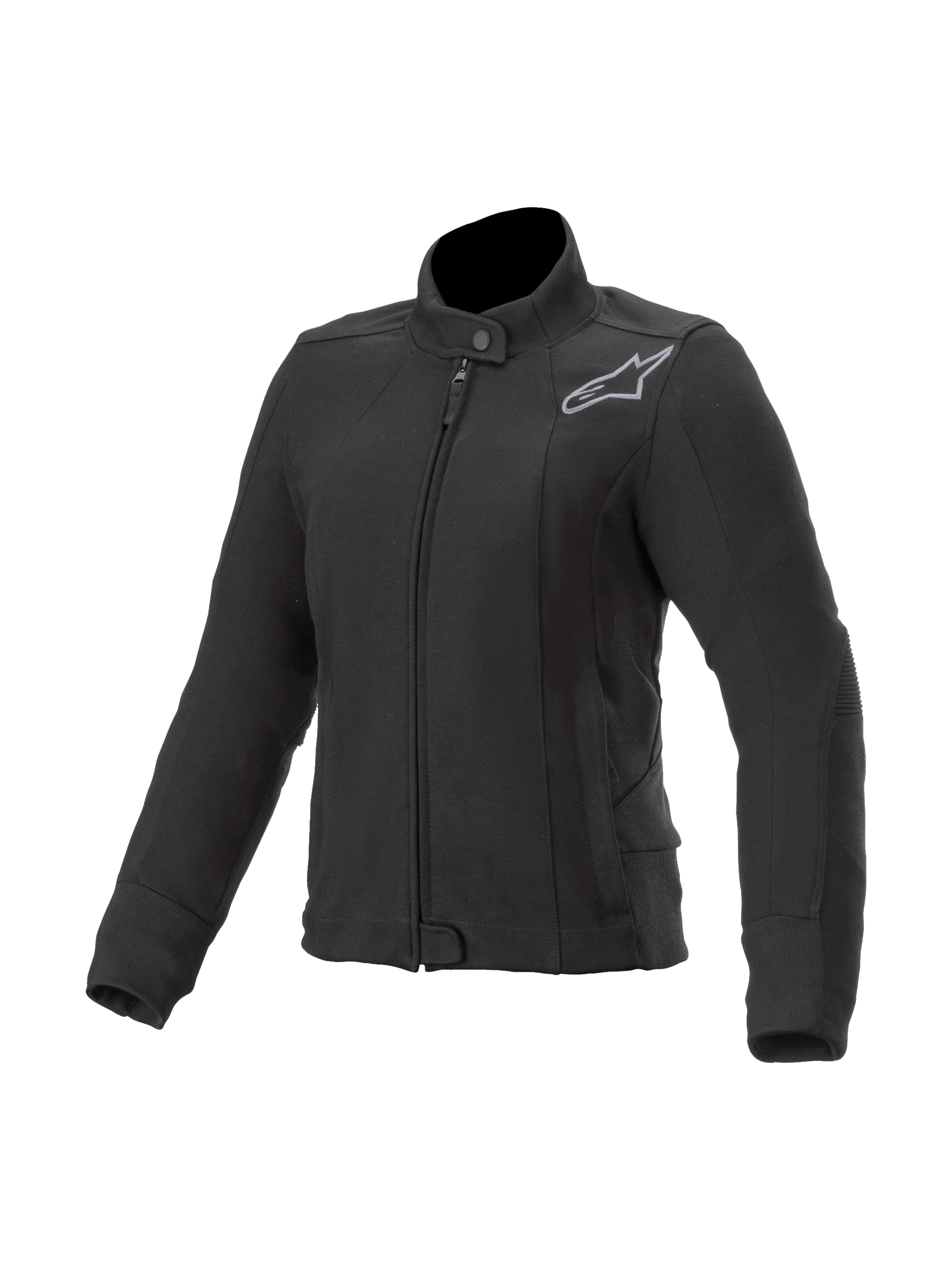 Alpinestars Women's Banshee Fleece, Urban Motorcycle Jacket in Black, with Nucleon Flex Plus armor and Kevlar.