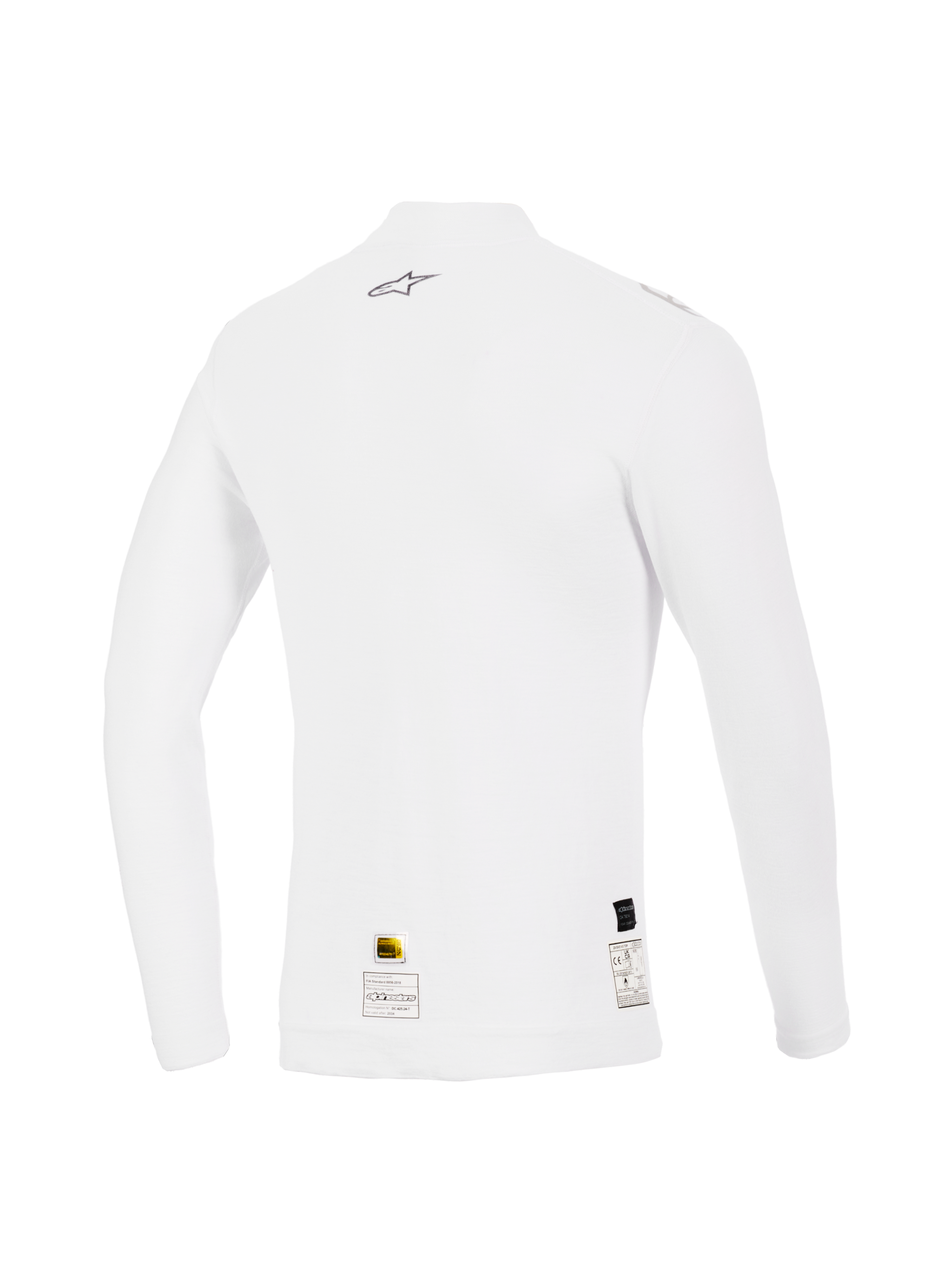 シロ ZX Evo V3 Top Long Sleeve - White Auto Base Layer | Alpinestars®