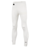 Alpinestars Race Bottom FIA, autosport onderkleding broek, wit met zwarte logopatches, lichtgewicht en vlamvertragend textiel, ontworpen om onder een racepak te dragen
