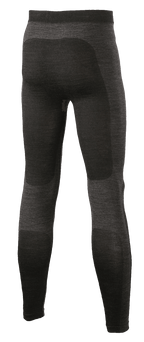 Pantalon Alpinestars ZX Evo V2, sous-vêtement technique de course, noir et gris, vue arrière montrant la construction en maille technique sans couture avec des empiècements plus sombres sur l'assise et les mollets, sous-vêtement de sport automobile ignifuge