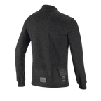 Alpinestars Race V3 Top met lange mouwen, achteraanzicht, zwarte vlamwerende basislaag, gebreid ontwerp met textuur, lange mouwen met geribbelde manchetten, FIA-homologatielabels op de onderrug